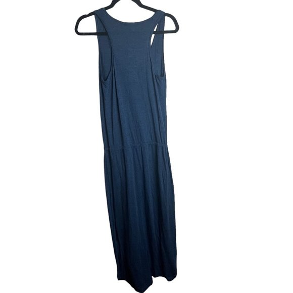 Marine Layer Womens Maxi Tank Dress Size Large Blue Sleeveless Elastic Waist - Picture 2 of 9